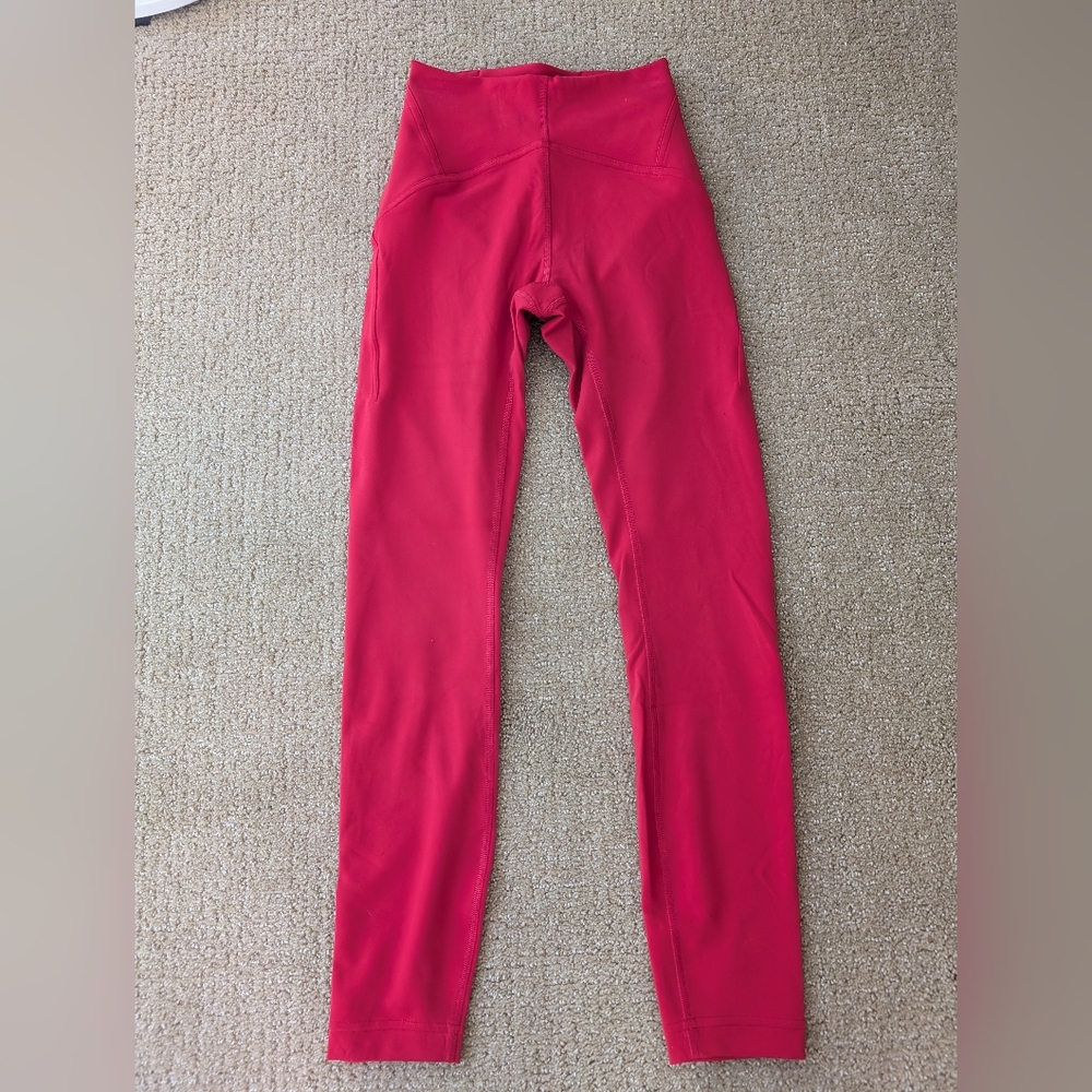 Instill leggings 25" - dark red